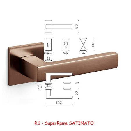 MANIGLIA PLANET QB R SuperRame SATINATO