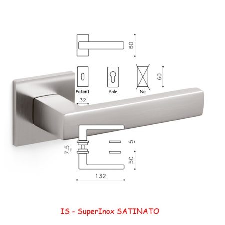MANIGLIA PLANET QB R SuperInox SATINATO