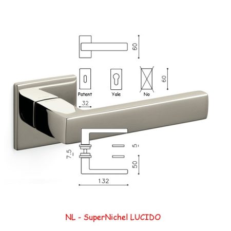 MANIGLIA PLANET QB R SuperNichel LUCIDO