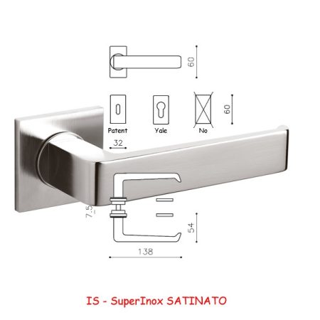 MANIGLIA MILANO Q R SuperInox SATINATO