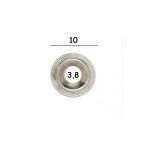 ORLO SOTTOVITE OTTONE NICHELATO mm10