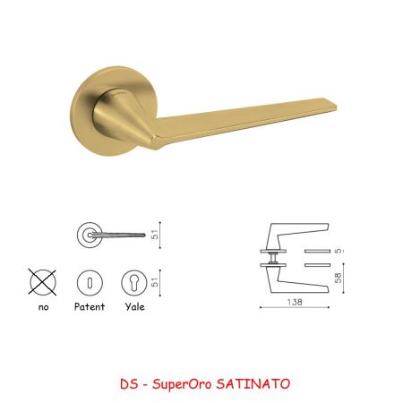 Maniglia Olivari CONO SuperOro SATINATO