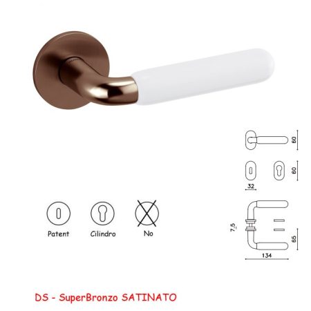 MANIGLIA ALBA SuperBronzo SATINATO