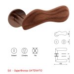 MANIGLIA CHELSEA SuperBronzo SATINATO+NOCE