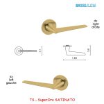 Mezza maniglia Olivari CONO SuperOro SATINATO