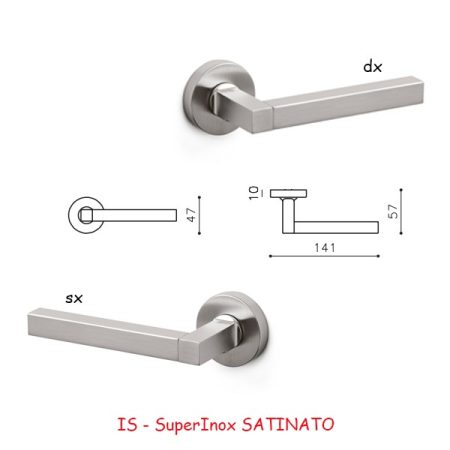 MEZZA MANIGLIA TIME SuperInox SATINATO