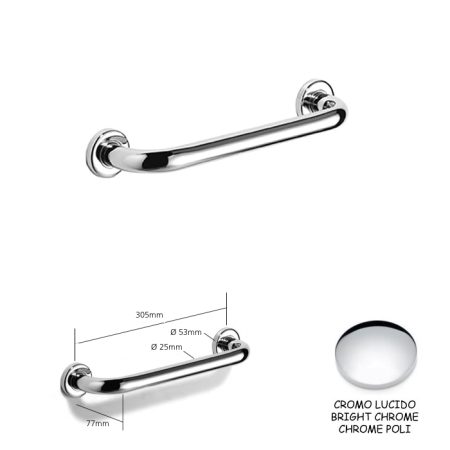 MANIGLIONE N9760-A CROMO LUCIDO