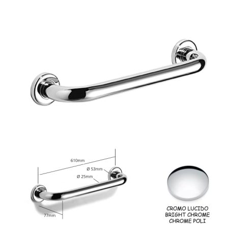 MANIGLIONE N9760-C CROMO LUCIDO