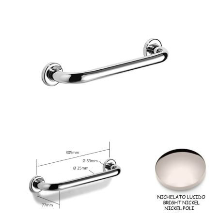 MANIGLIONE N9760-A NICHELATO LUCIDO