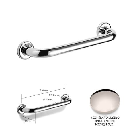 MANIGLIONE N9760-C NICHELATO LUCIDO