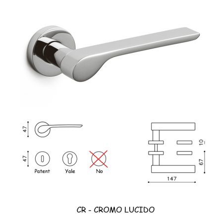 MANIGLIA ALA CROMO LUCIDO