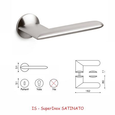 MANIGLIA ALEXANDRA SuperInox SATINATO