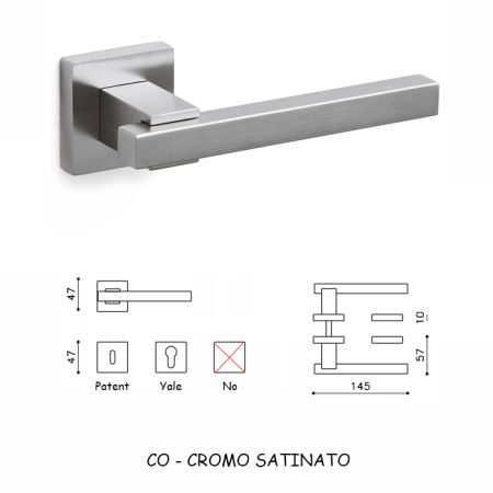 MANIGLIA BIOS CROMO SATINATO