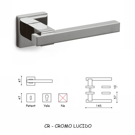 MANIGLIA BIOS CROMO LUCIDO