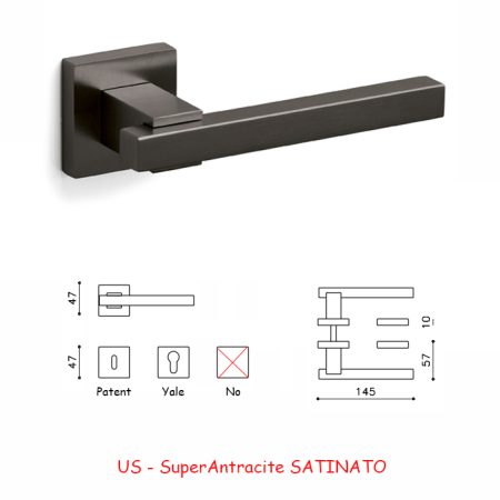 MANIGLIA BIOS SuperAntracite SATINATO