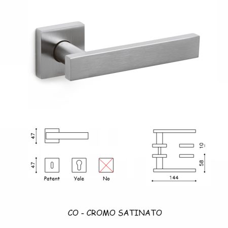 MANIGLIA BLADE CROMO SATINATO