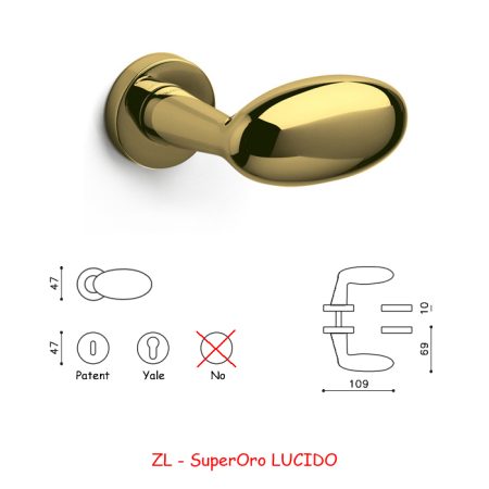 MANIGLIA BLINDO SuperOro LUCIDO