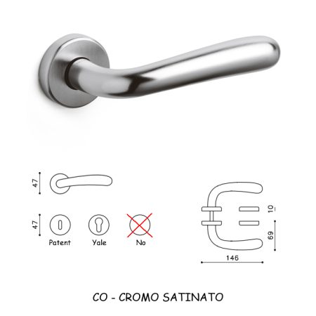 MANIGLIA BOND CROMO SATINATO
