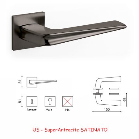 MANIGLIA CHEVRON SuperAntracite SATINATO