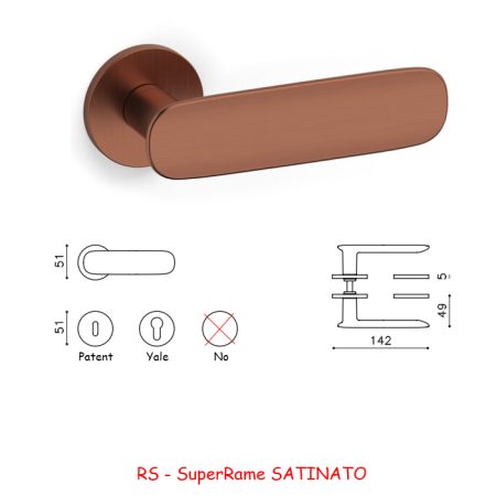MANIGLIA CONCA L SuperRame SATINATO