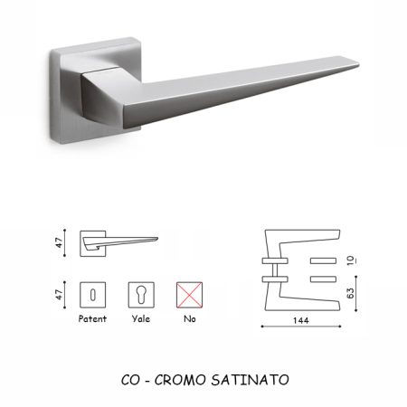 MANIGLIA DENVER CROMO SATINATO