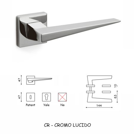 MANIGLIA DENVER CROMO LUCIDO