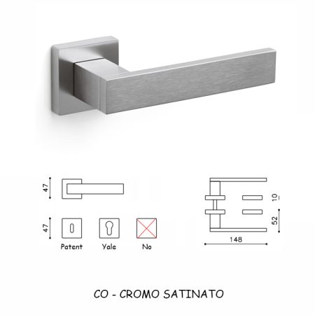 MANIGLIA DIANA CROMO SATINATO