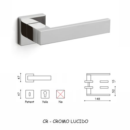 MANIGLIA DIANA CROMO LUCIDO