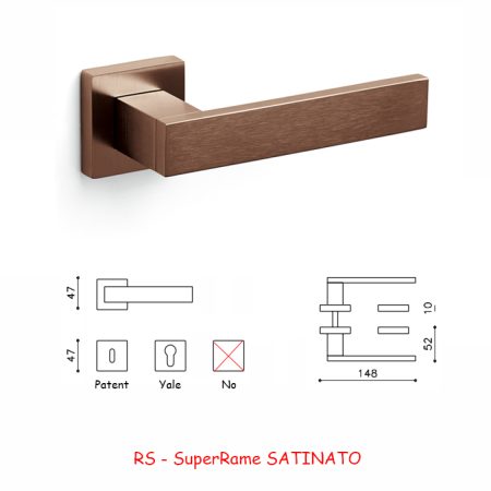 MANIGLIA DIANA SuperRame SATINATO