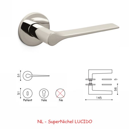 Maniglia Olivari LAMA L SuperNichel LUCIDO
