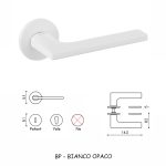 MANIGLIA LOTUS BIANCO OPACO