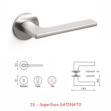 MANIGLIA LOTUS SuperInox SATINATO