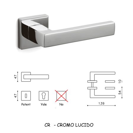 MANIGLIA PLANET Q CROMO LUCIDO