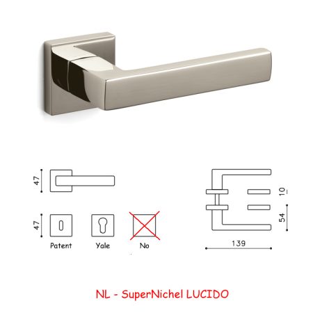 MANIGLIA PLANET Q SuperNichel LUCIDO