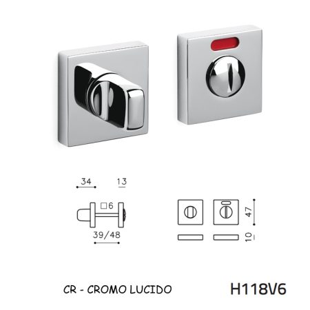 CHIAVISTELLO VERONA Q L/O CROMO LUCIDO