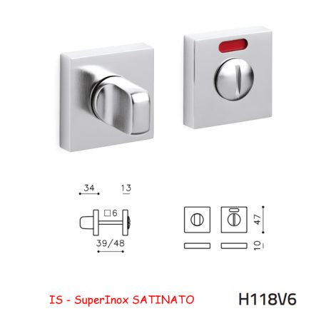 CHIAVISTELLO VERONA Q L/O SuperInox SATINATO