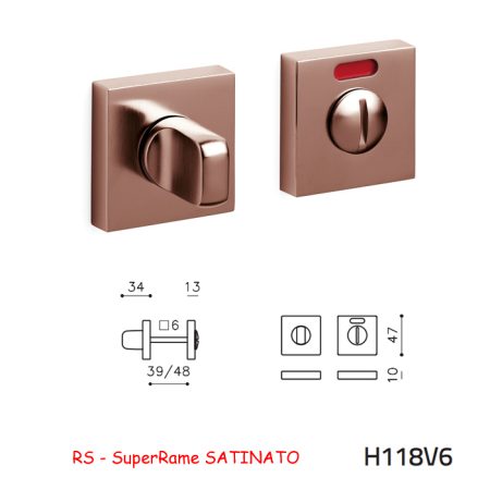 CHIAVISTELLO VERONA Q L/O SuperRame SATINATO