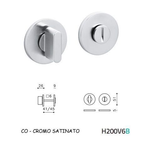 CHIAVISTELLO LINK TB CROMO SATINATO