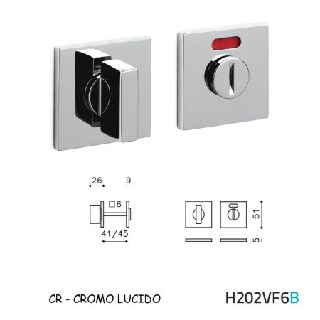 CHIAVISTELLO SPACE QB L/O CROMO LUCIDO