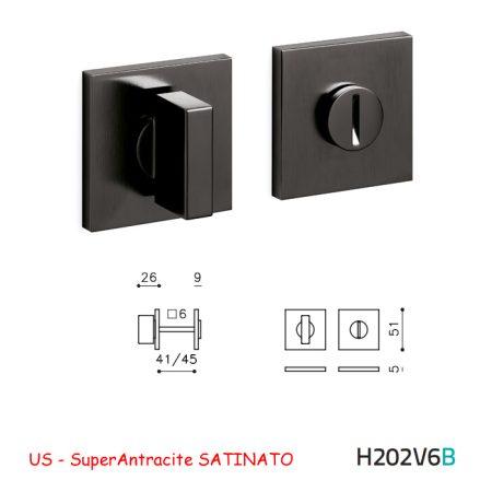 CHIAVISTELLO SPACE QB SuperAntracite SATINATO