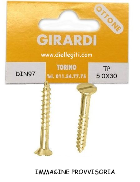 VITE A LEGNO TSP 5,0x30 OTTONE DIN 97