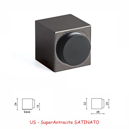 FERMAPORTA CUBO SuperAntracite SATINATO