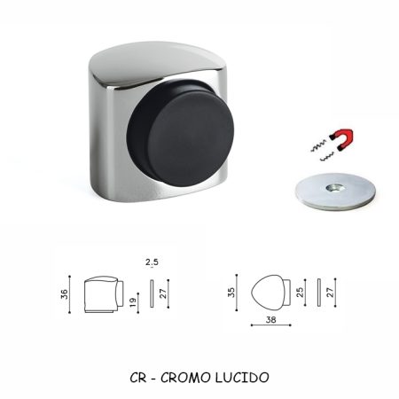 FERMAPORTA VICTOR MAGNETE CROMO LUCIDO