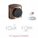 FERMAPORTA VICTOR MAGNETE SuperBronzo SATINATO
