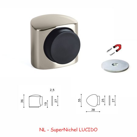 FERMAPORTA VICTOR MAGNETE SuperNichel LUCIDO