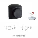 FERMAPORTA VICTOR MAGNETE NERO OPACO