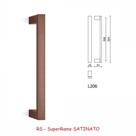MANIGLIONE DIANA SuperRame SATINATO