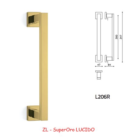 MANIGLIONE DIANA R SuperOro LUCIDO