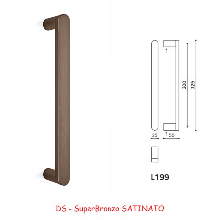 MANIGLIONE LINK SuperBronzo SATINATO