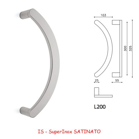 MANIGLIONE LINK Z SuperInox SATINATO